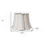 10" Cream Melon Scallop Shantung Lampshade