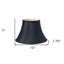 10" Black with Bronze Lining Slanted Oval Shantung Lampshade