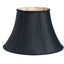 10" Black with Bronze Lining Slanted Oval Shantung Lampshade