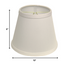 10" White Empire Hardback Slanted No Slub Lampshade