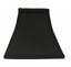 10" Black with White Lining Square Bell Shantung Lampshade