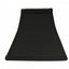 10" Black with White Lining Square Bell Shantung Lampshade