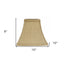 10" Pale Brown Square Bell No Slub Lampshade