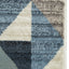 8' Runner Blue Geometric Runner Rug