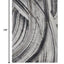 8' X 11' Gray and Ivory Abstract Area Rug