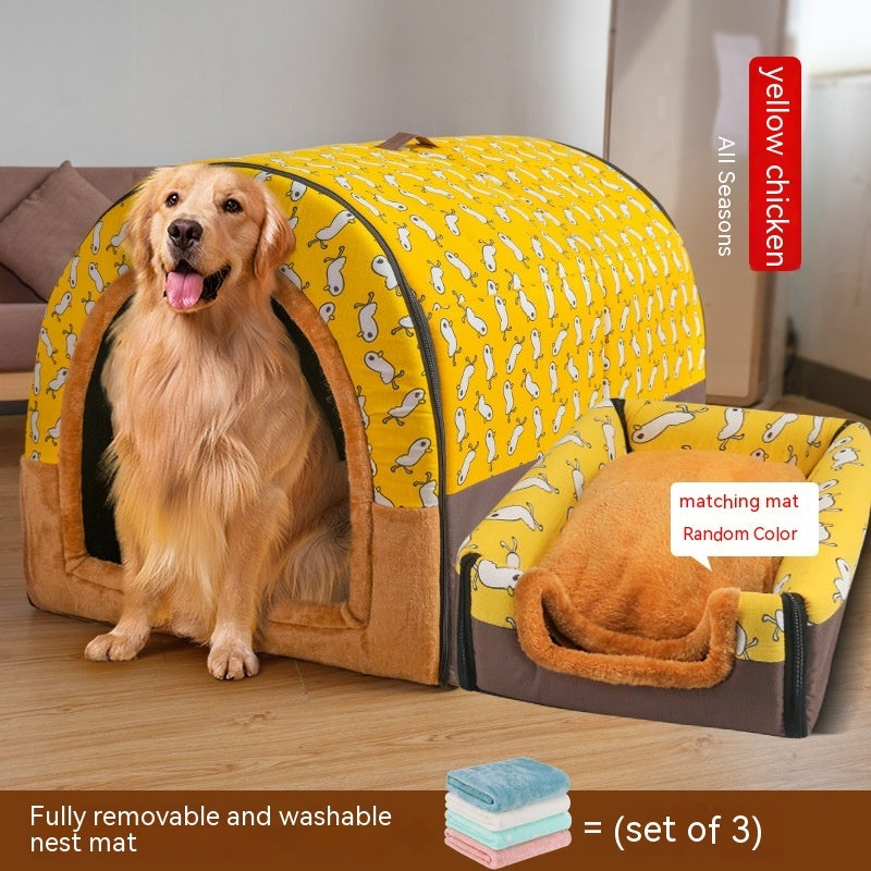 Large Dog House Type Pets Can Be Dismantled And Washed
