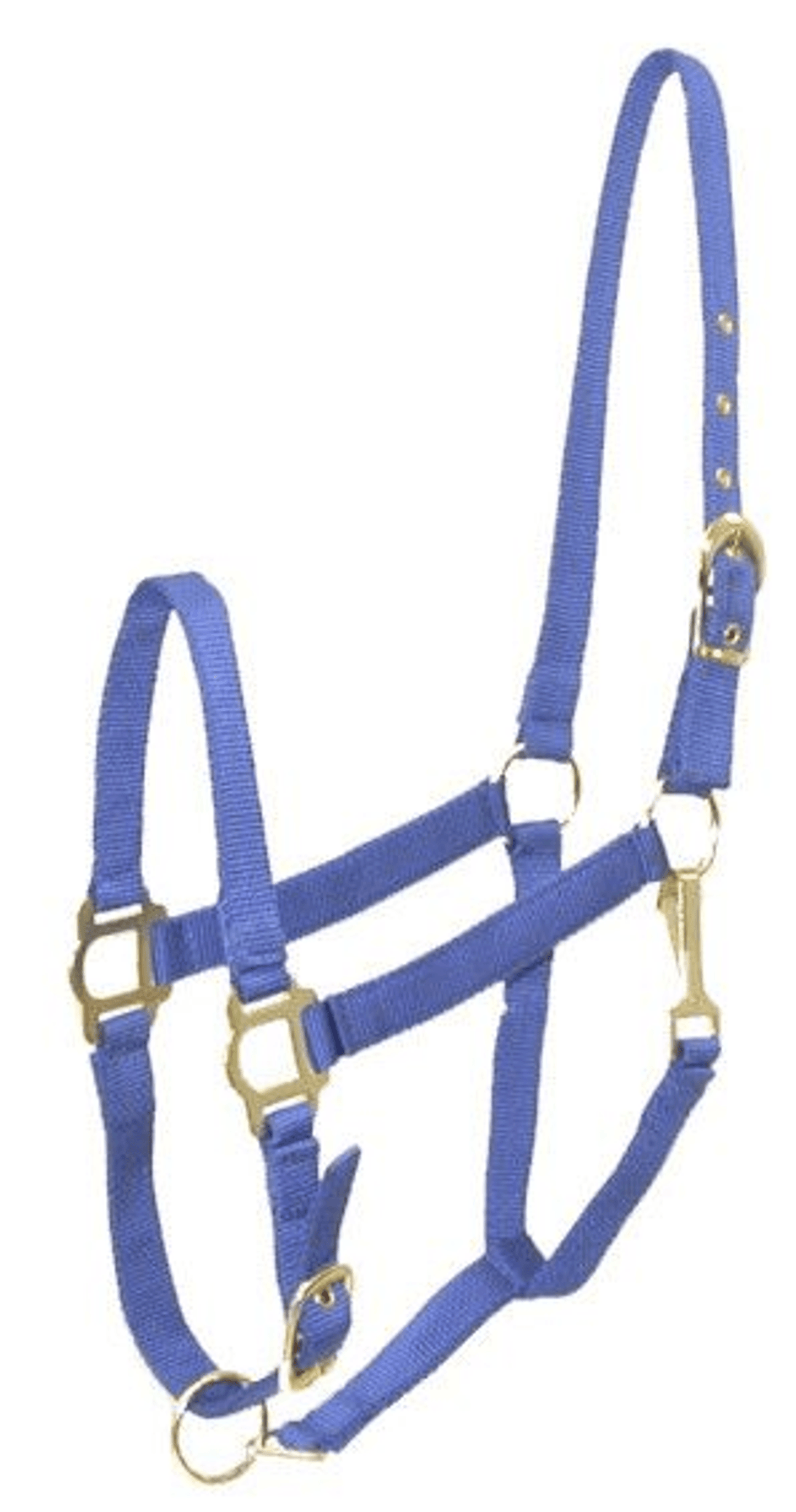 Gatsby Adjustable Nylon Halter with Snaps and Brass-Plated Hardware