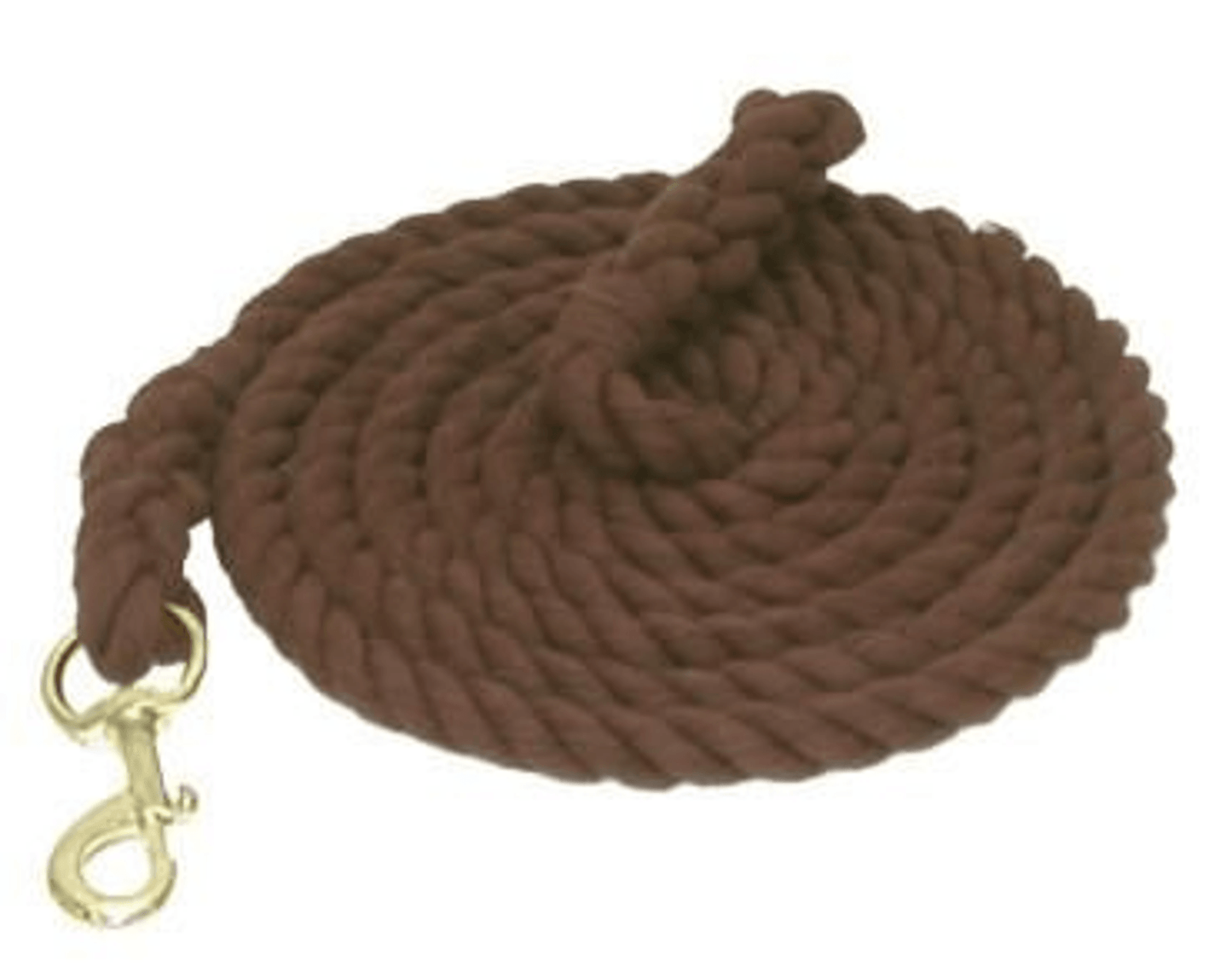 Gatsby 10' Cotton Lead with Brass Plated Bolt Snap