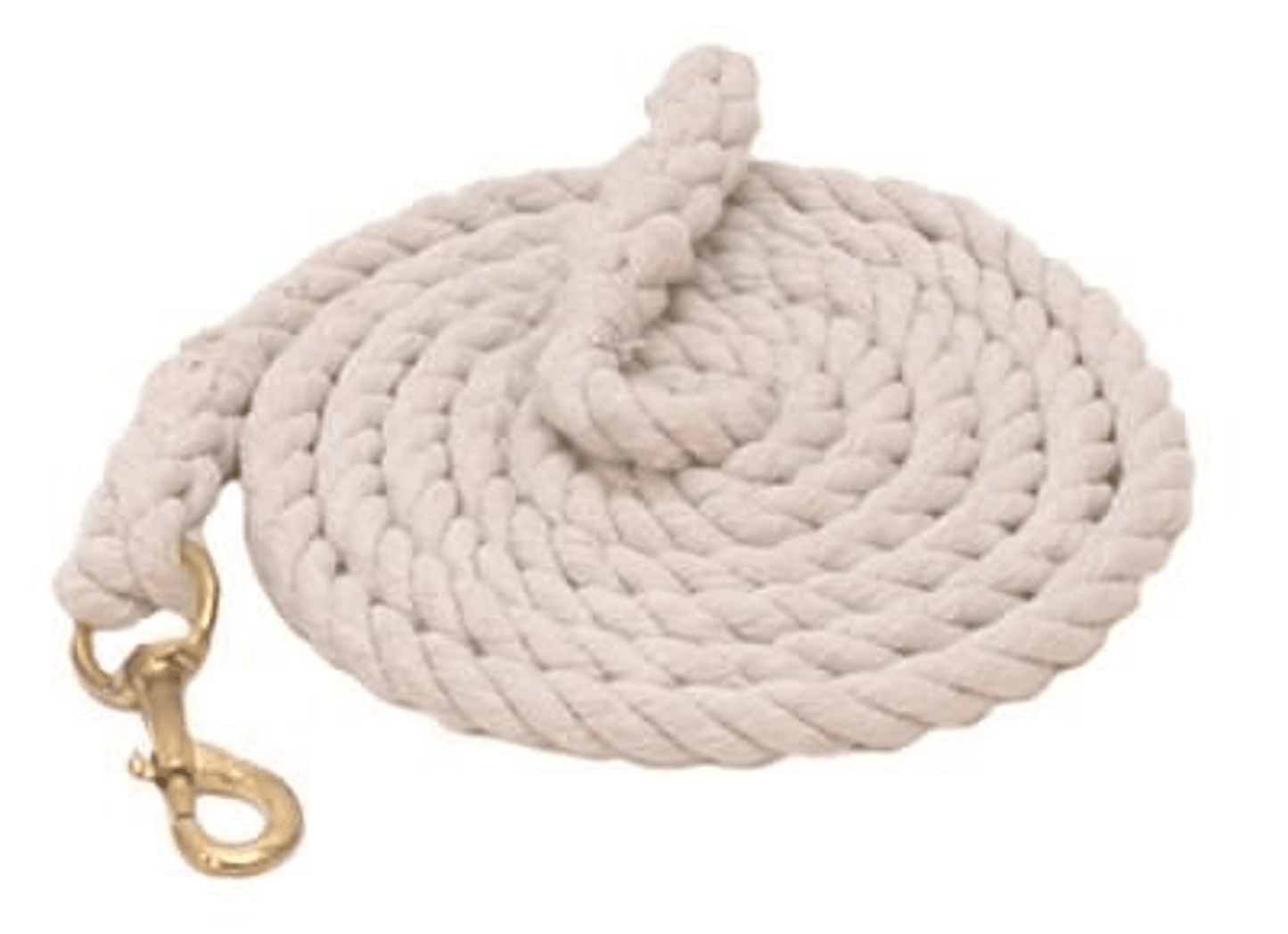 Gatsby 10' Cotton Lead with Brass Plated Bolt Snap