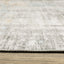 8' X 10' Grey Gold Blue Beige And Green Abstract Power Loom Stain Resistant Area Rug