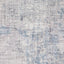 2' X 8' Grey And Blue Abstract Power Loom Stain Resistant Runner Rug