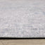 9' X 12' Grey And Blue Abstract Power Loom Stain Resistant Area Rug