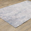 9' X 12' Grey And Blue Abstract Power Loom Stain Resistant Area Rug