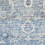 5' X 7' Blue And Grey Oriental Power Loom Stain Resistant Area Rug