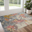 4' X 6' Ivory and Blue Wool Floral Hand Tufted Area Rug