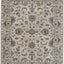 4' X 6' Ivory and Blue Wool Floral Hand Tufted Area Rug