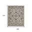 4' X 6' Ivory and Blue Wool Floral Hand Tufted Area Rug