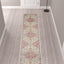 10' Pink and Ivory Oriental Power Loom Runner Rug