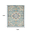 9' X 12' Ivory Floral Power Loom Area Rug