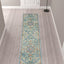 10' Ivory Floral Power Loom Runner Rug