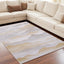 5' X 7' Gray and Brown Abstract Non Skid Area Rug