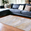 6' X 8' Gray and Brown Abstract Non Skid Area Rug