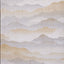 8' X 11' Gray and Brown Abstract Non Skid Area Rug