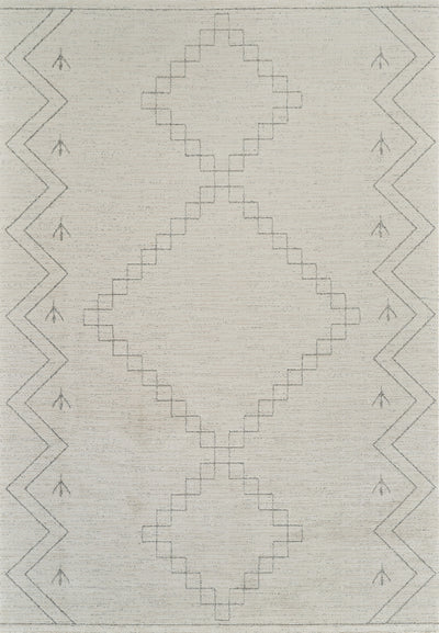 8' X 11' Cream and Beige Abstract Distressed Area Rug