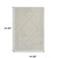 8' X 11' Cream and Beige Abstract Distressed Area Rug