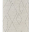 8' Cream and Beige Abstract Distressed Area Rug