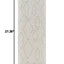 8' Cream and Beige Abstract Distressed Area Rug