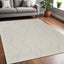 5' X 8' Cream and Beige Abstract Distressed Area Rug