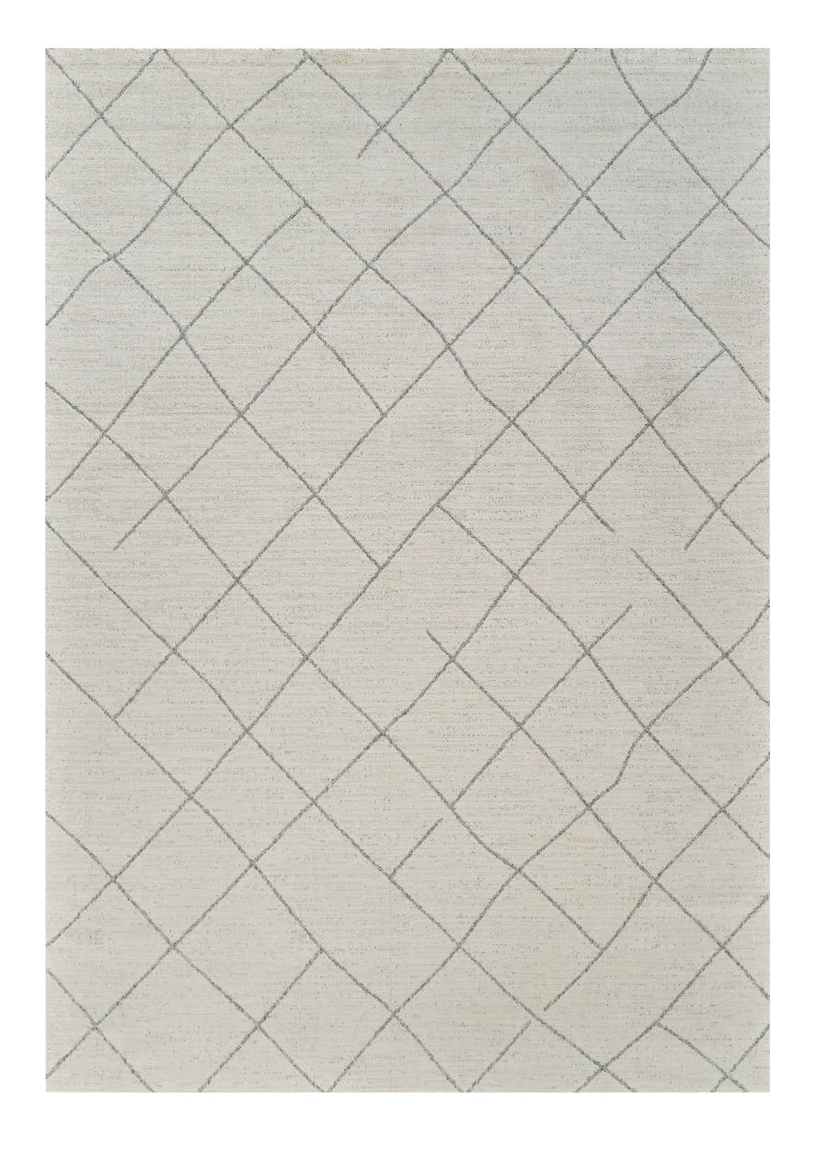 4' X 6' Cream and Beige Abstract Distressed Area Rug