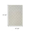 4' X 6' Cream and Beige Abstract Distressed Area Rug