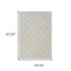 5' X 8' Cream and Beige Abstract Distressed Area Rug