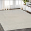 5' X 8' Cream and Beige Abstract Distressed Area Rug