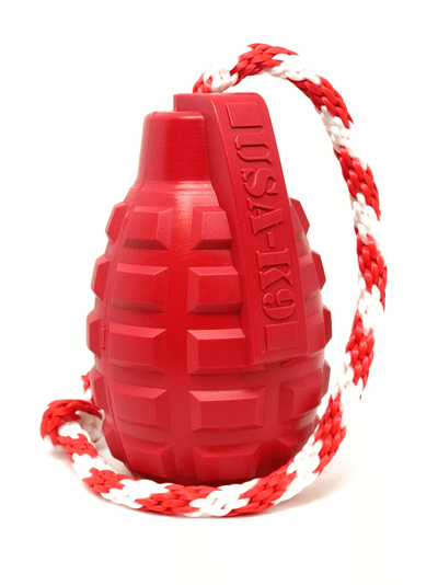 USA-K9 Grenade Chew Toy and Treat Dispenser for Active Dogs