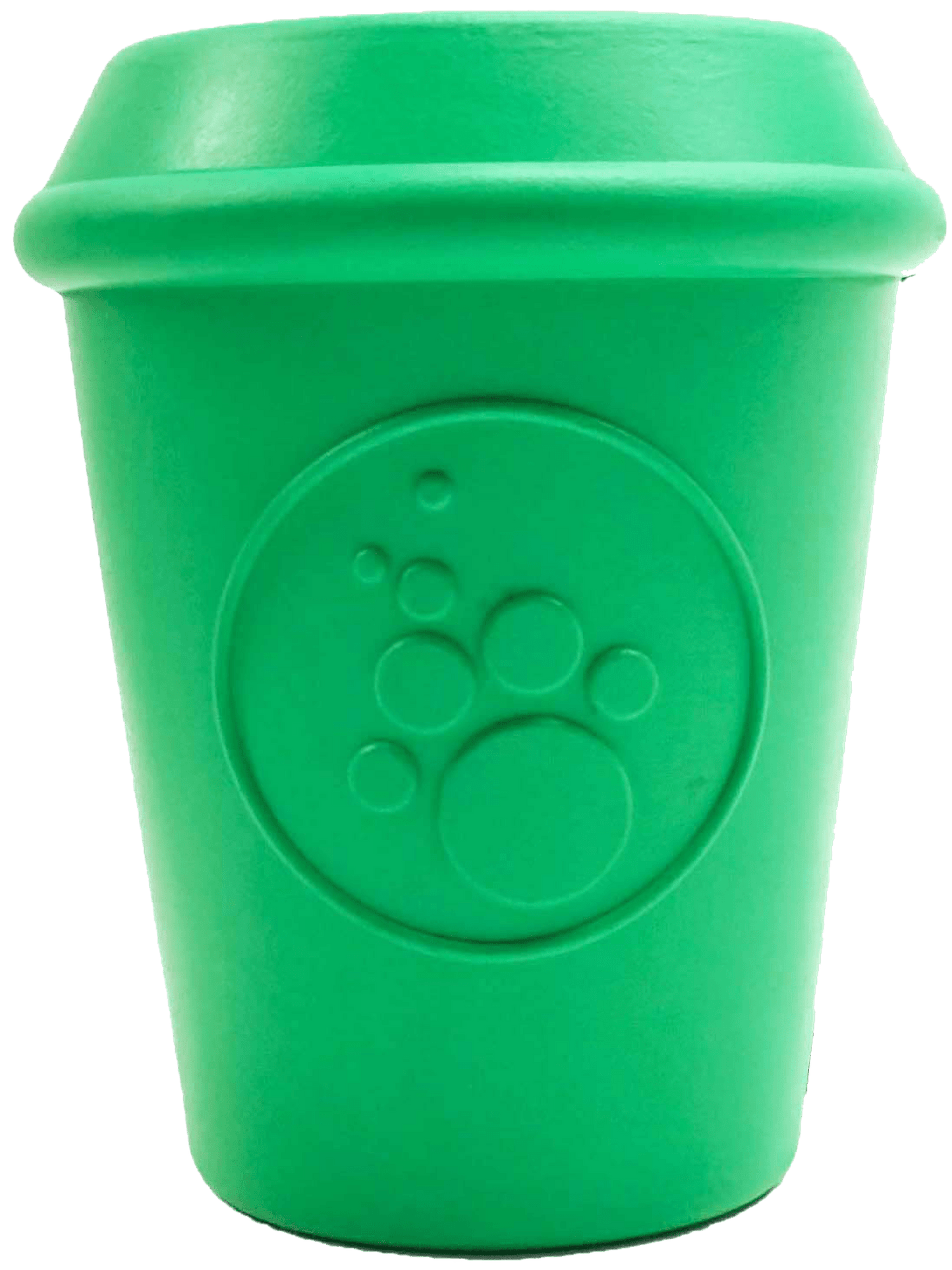 Durable Rubber Coffee Cup Chew Toy and Treat Dispenser for Dogs