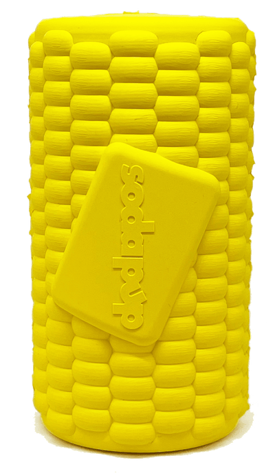 SodaPup Corn on the Cob Durable Chew Toy and Treat Dispenser