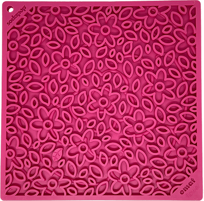 Flower Power Enrichment Lick Mat for Small Dogs and Cats