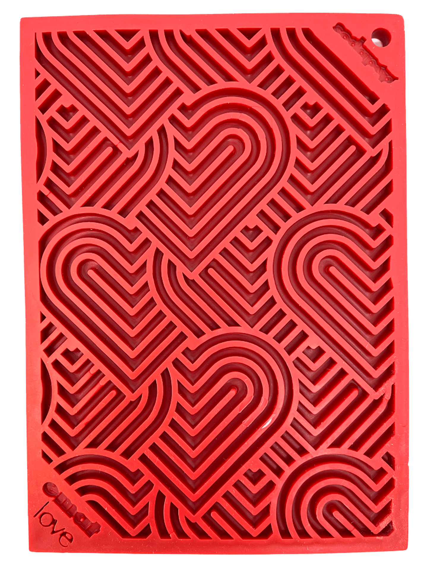 Heart Design Dog Lick Mat for Enrichment