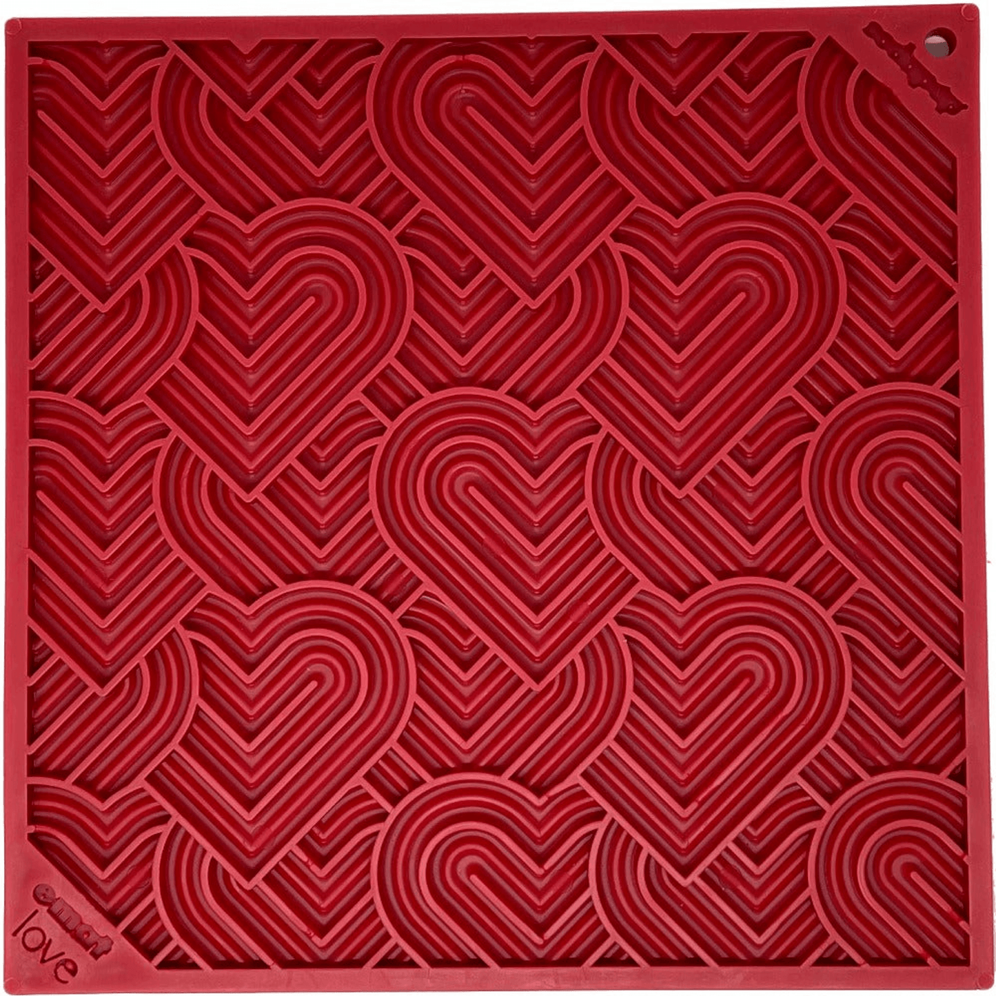 Heart Design Dog Lick Mat for Enrichment