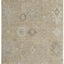 6' X 9' Tan and Ivory Wool Floral Hand Knotted Area Rug