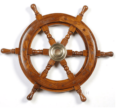 Rosewood Ship Wheel - Classic 36 Inch Design