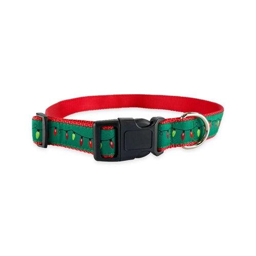 Elegant Christmas Lights Dog Collar