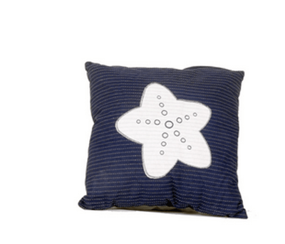 Anne Home Blue Star Accent Pillow