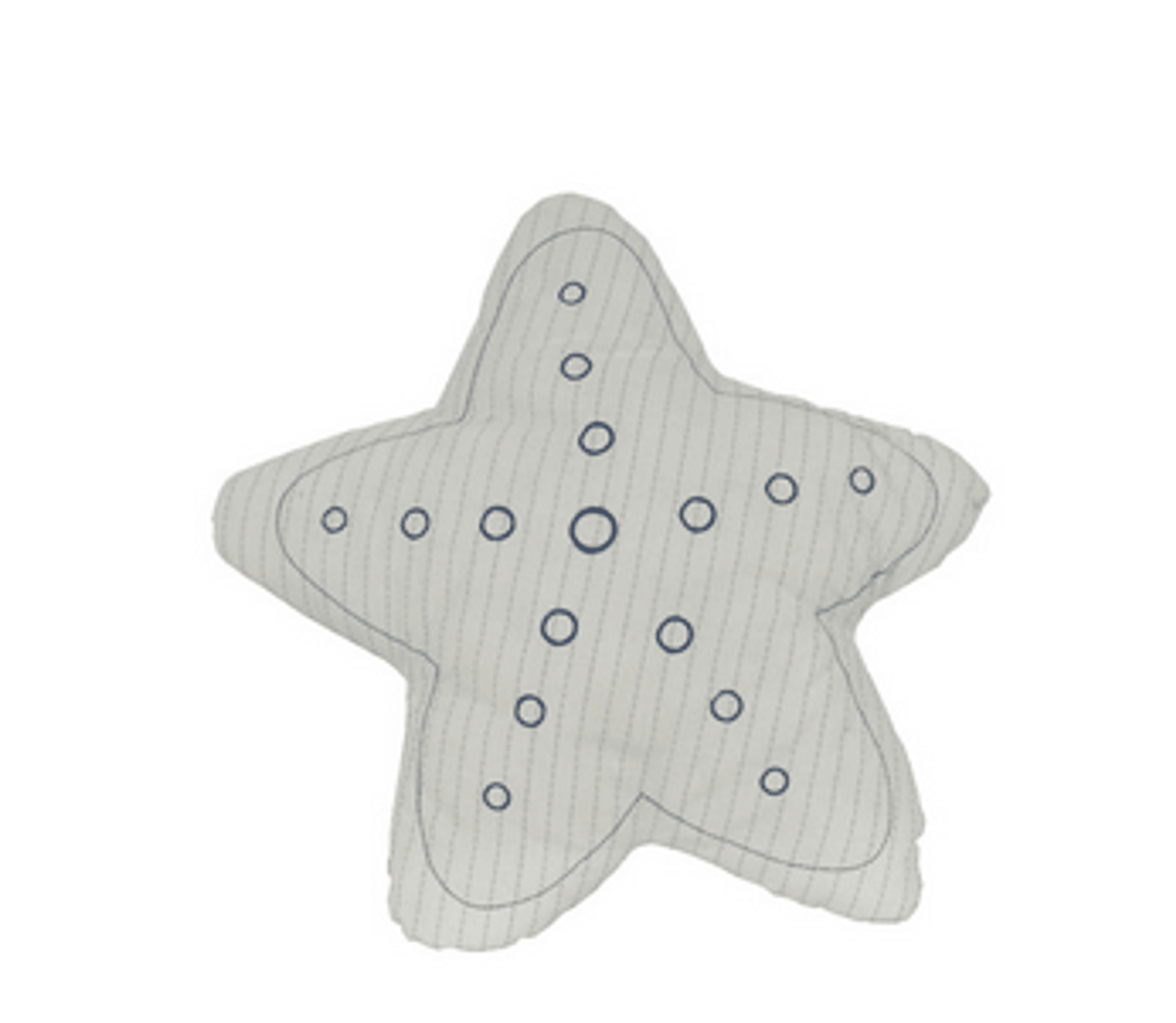 Anne Home White Star-Shaped Decorative Pillow