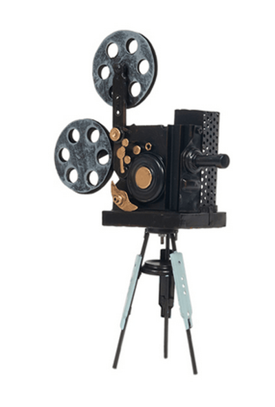 Handcrafted Vintage Metal Movie Projector Model Replica