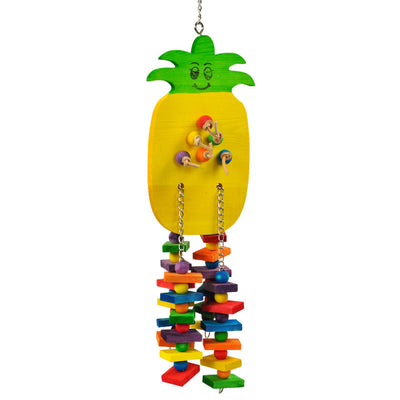 A & E Cages Happy Beaks Pineapple Bird Toy 1ea/LG