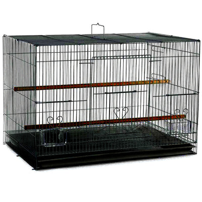 A & E Cages Flight Cage in Color Retail Box Black 24in X 16in